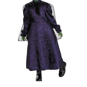 NWT! Wicked Elphaba Deluxe Adaptive Witch Costume Dress Hat S 6/6X Glinda